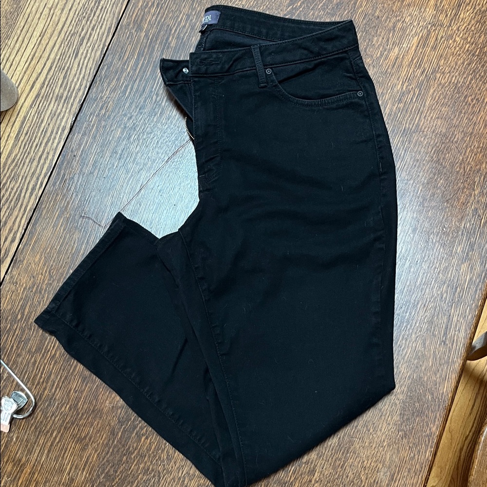 NYDJ Sheri slim fit size 14WP. Black. Very good condition.